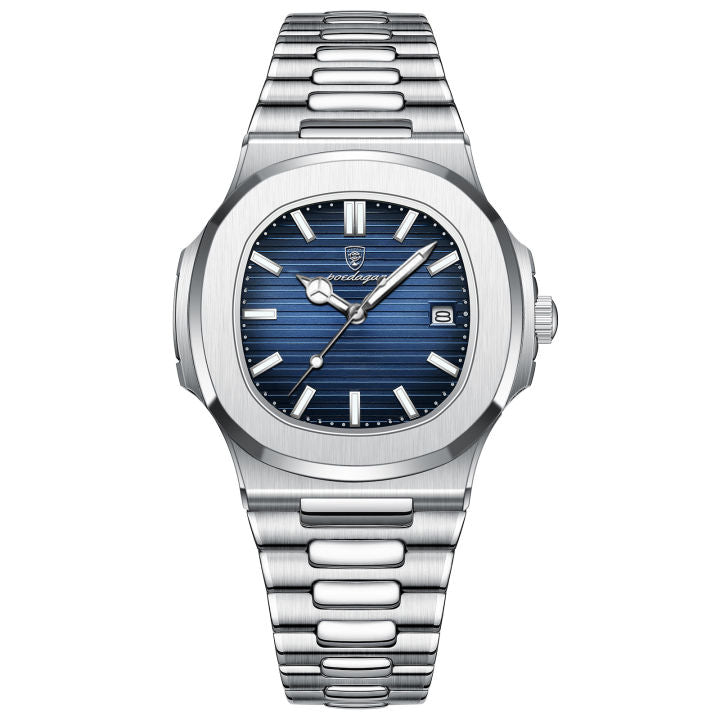 BANGWEI/LIGE Men's Retro Quartz Watch Business Steel Band ...