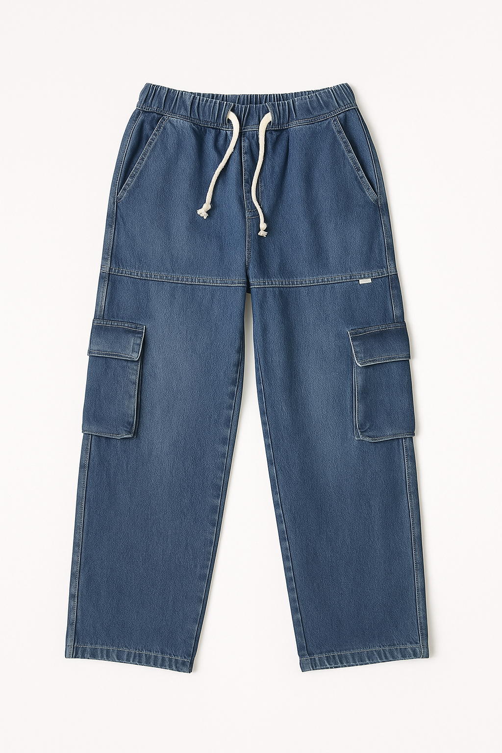 "Men’s Baggy Cargo Jeans – Loose Fit Denim Pants with Pockets | Streetwear Casual Trousers