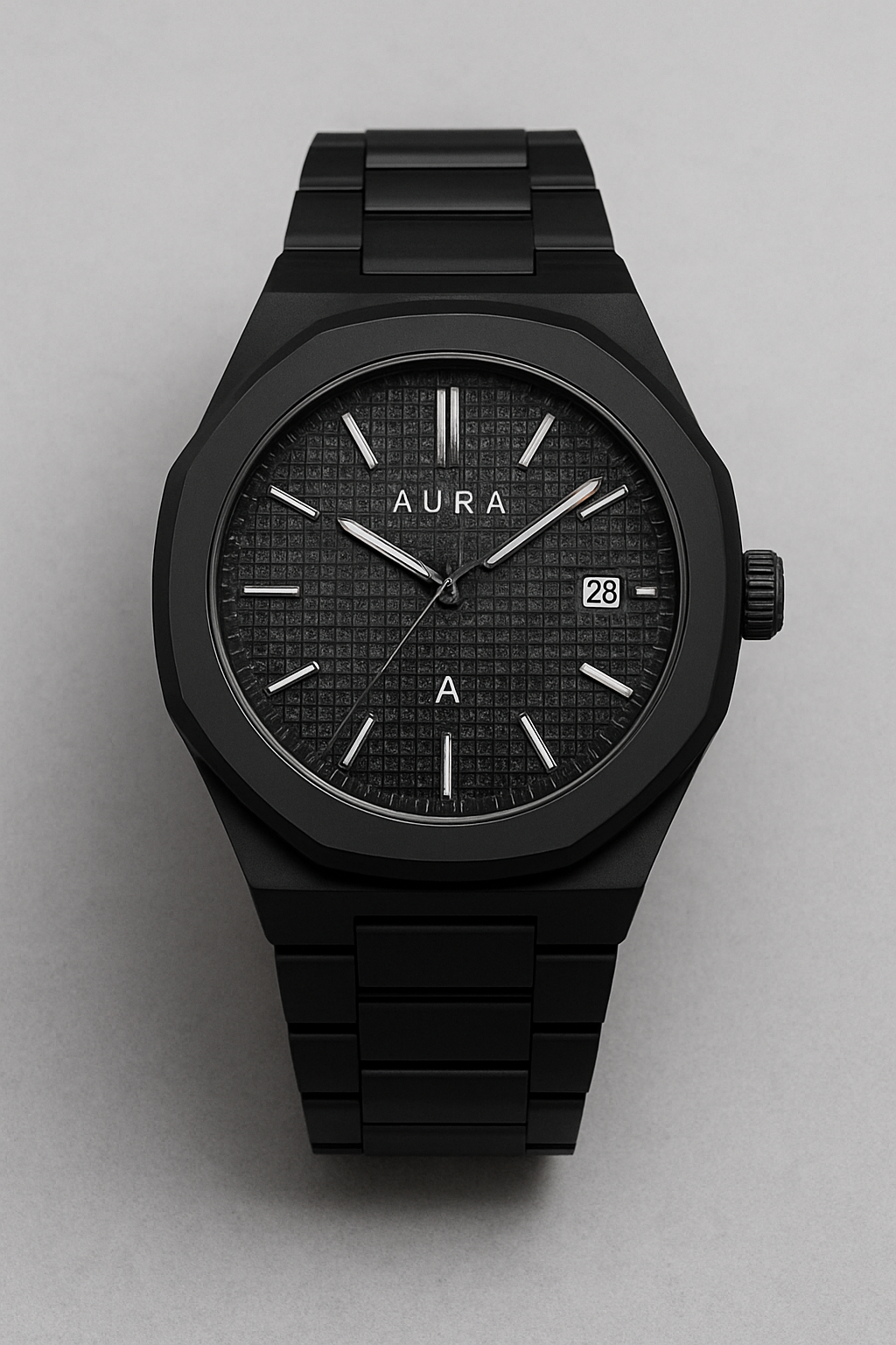 Buy black aura watch  with date Online at Best Price in Pakistan ...