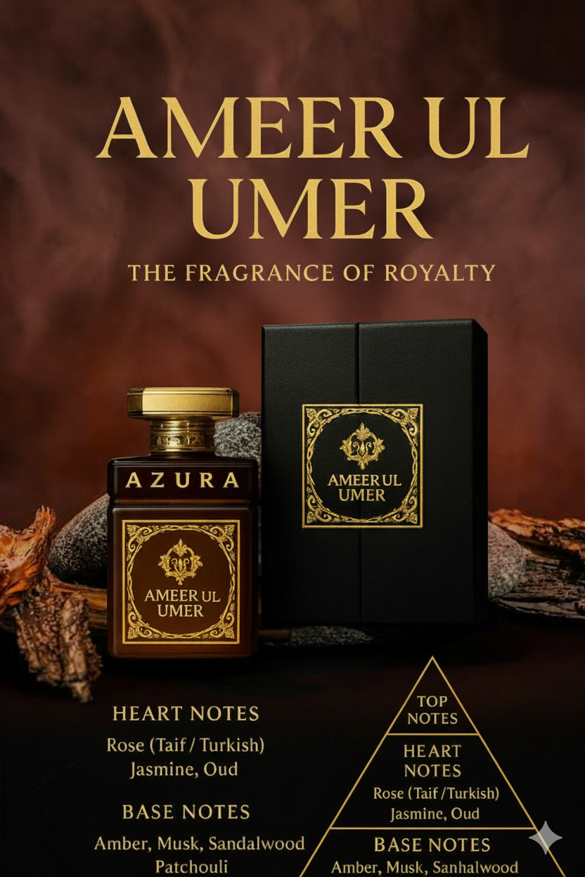 Ameer Ul Umer – Luxury Arabian Fragrance | Oud, Rose, Jasmine & Musk | Royal Perfume Gift for Him & Her