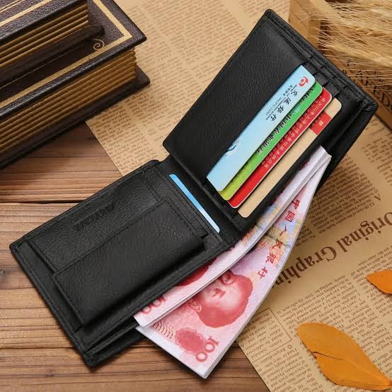 New Brand Luxury Business Man money clip wallet with metal clamp magnet hasp card slots slim designer leather purse for men -AZURA