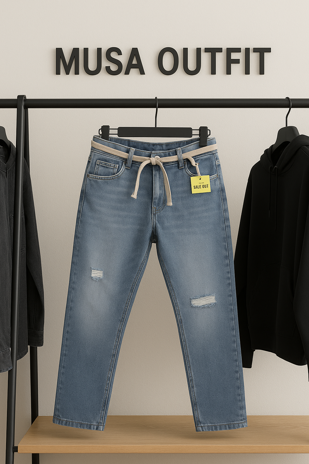 "Men’s Baggy Cargo Jeans – Loose Fit Denim Pants with Pockets | Streetwear Casual Trousers