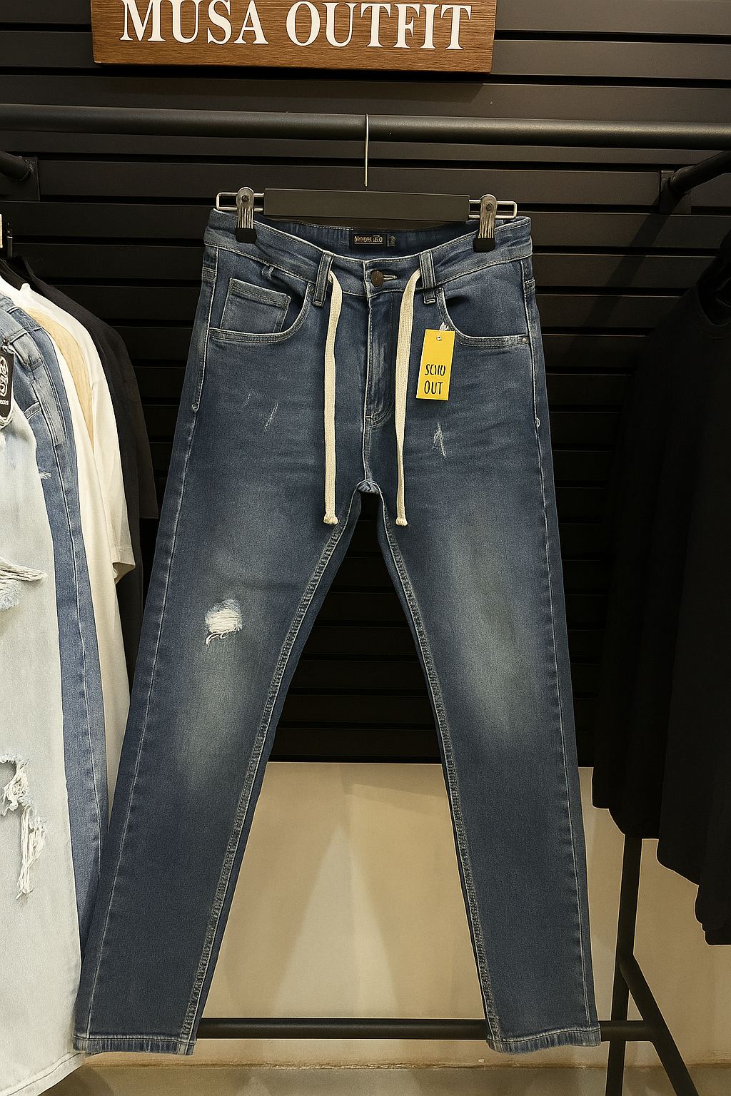 "Men’s Baggy Cargo Jeans – Loose Fit Denim Pants with Pockets | Streetwear Casual Trousers